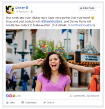 Disney - example of social cause